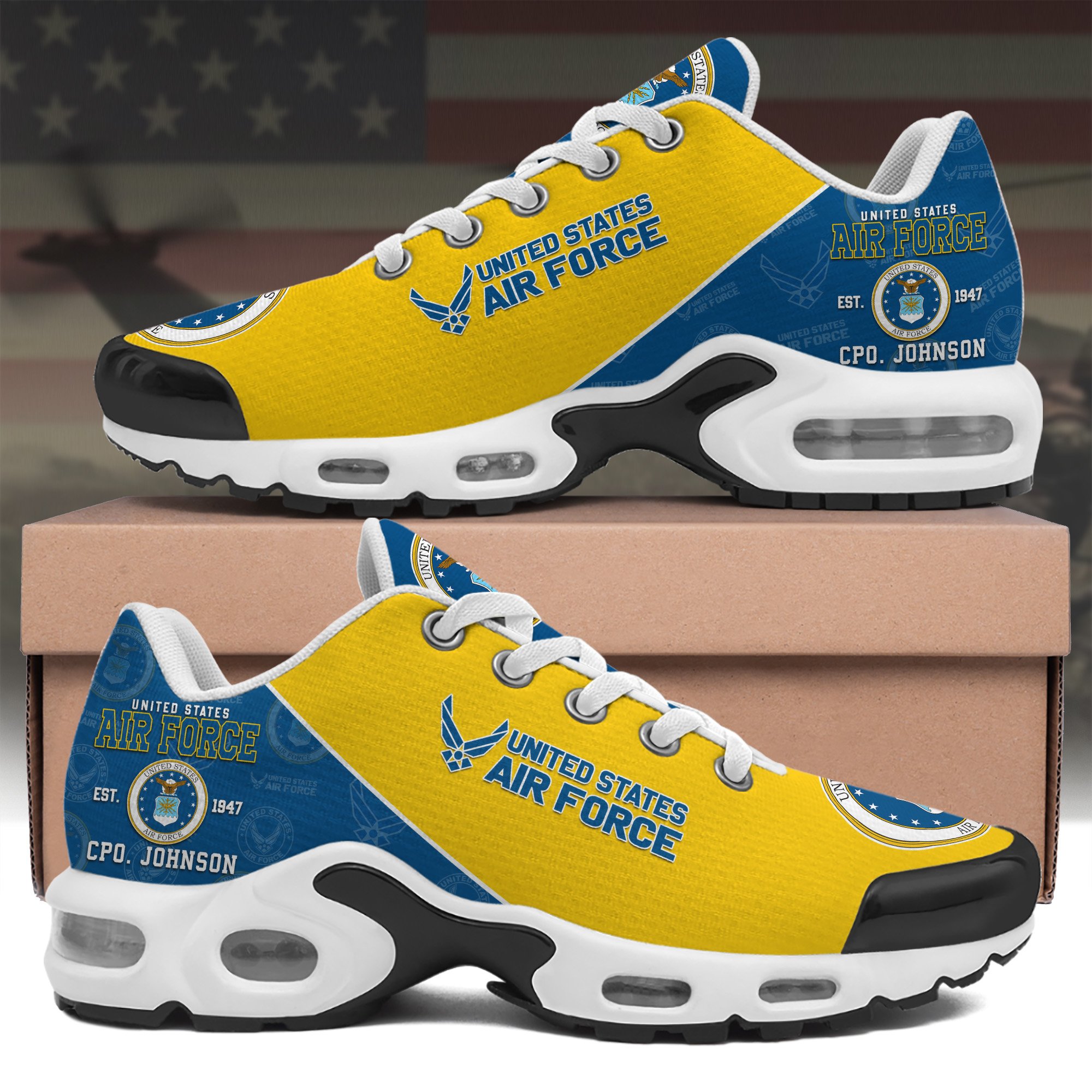 U.S. Air Force TN Shoes Custom Your Name, Military Shoes For Soldier, US Military Gifts ETRG-59803